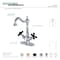 Kingston Brass KS1498PKX Duchess 2-Handle Vessel Sink Faucet, Brushed Nickel KS1498PKX - alternate 3